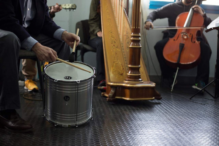 Εργαστήριο μουσικής στο Κατάστημα Κράτησης του Κορυδαλλού